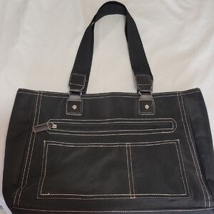 Black Canvas Tote Bag